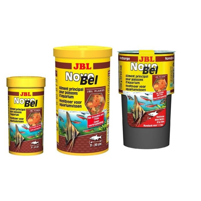JBL Nourriture en flocons Novobel - Pour poisson d'aquarium - 1000ml