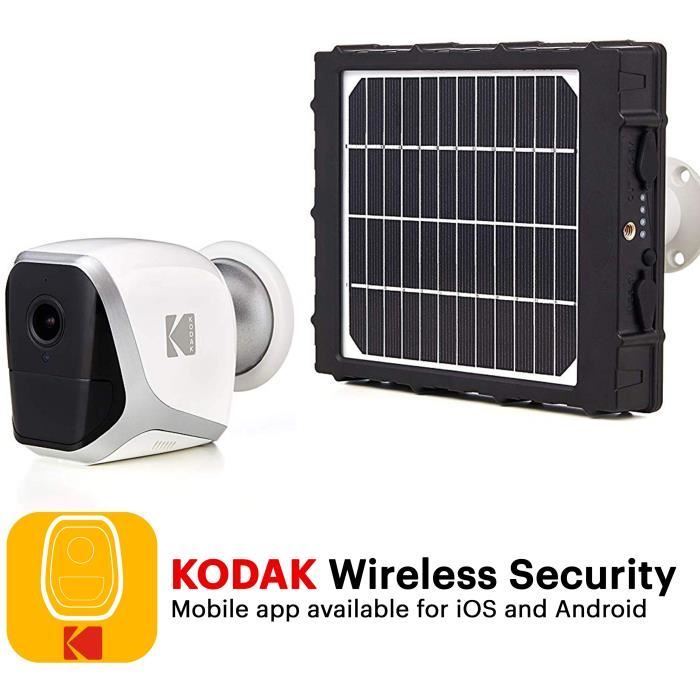 Pack Caméra autonome sans fil Full HD KODAK W101 & Panneau Solaire KODAK SP101 (W101SP)