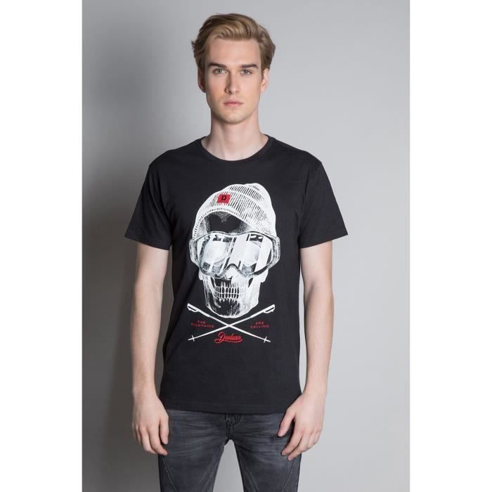 DEELUXE T-shirt avec tête de mort LANDY Black