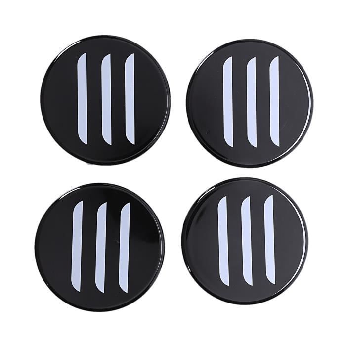 4 PièCes Cache-éCrou DéCoratif pour Moyeu de Roue de Voiture pour Enjoliveur de Roue Tesla Modèle 3 Blanc