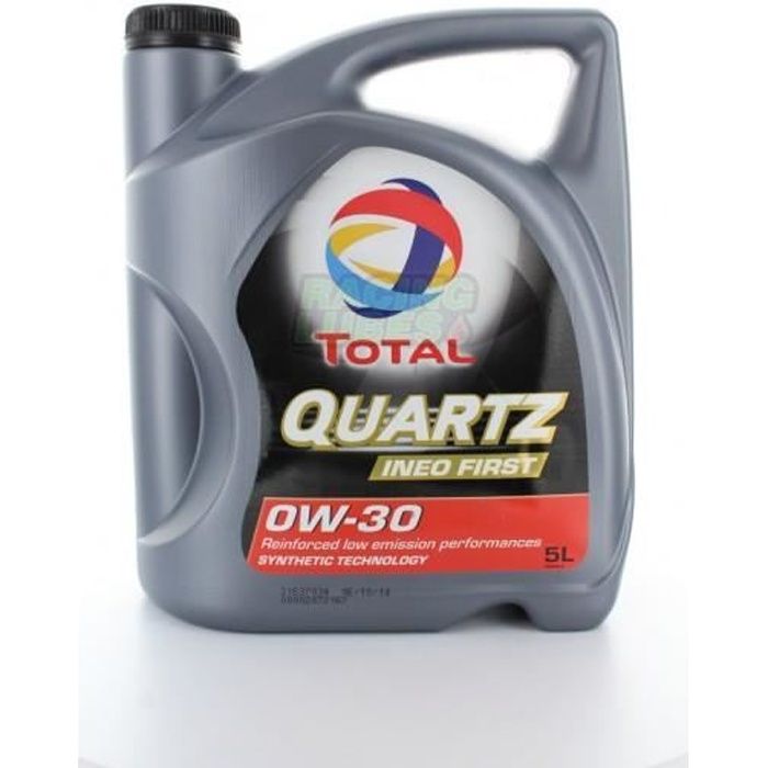 Total Quartz Ineo First 0W30 - Conditionnement - Bidon de 5 L