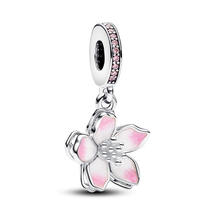 Charm Pendant - PANDORA - Fleur de Cerisier - Argent - Gris - Femme Charm Pendant - PANDORA - Fleur de Cerisier - Argent - Gris - Femme