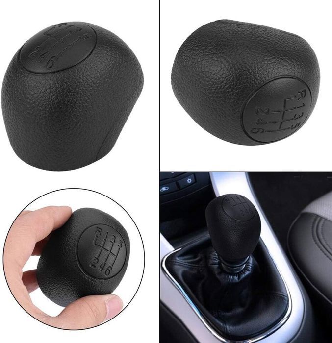 Pommeau De Levier De Vitesse 5 Vitesses Pour Fiat Ducato, Boxer, Jumper, Relay (1994-2006) - Noir ABS - Réf. OEM 735316072