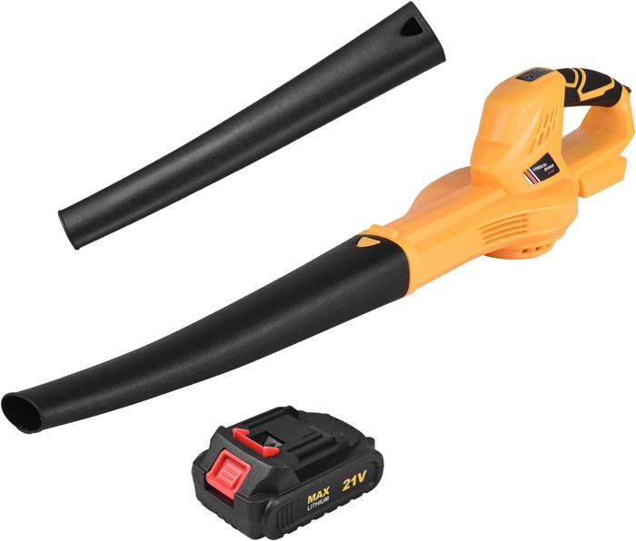 Souffleur De Feuilles Sans Fil NINOUKO 20V - 2 Tubes 2 Vitesses Max 240km/h | Batterie 4Ah Chargeur Inclus