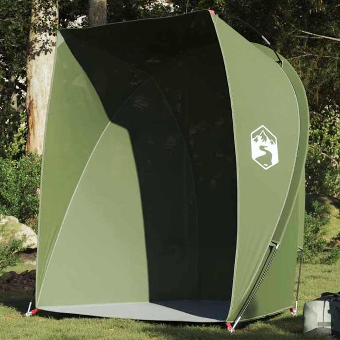 vidaXL Tente de pêche vert olive imperméable 4009482