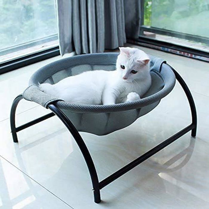 Comparer les prix de Panier Confortable pour Chat, Hamac Lavable et Anti-Stress pour Chats et Petits Chiens (Gris)