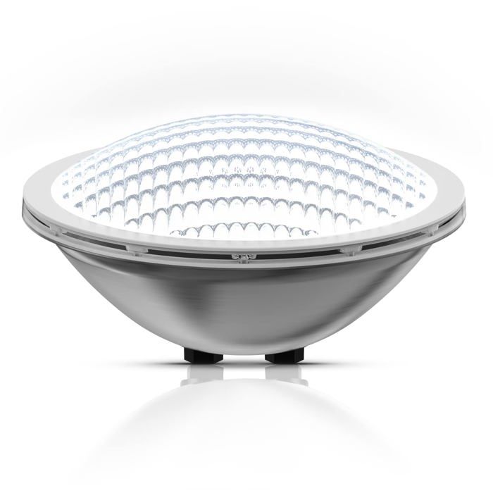 Projecteur LED Piscine PAR56 30W 6000K IP68 12V - Inox 316L Ø176mm Submersible 3000 lm