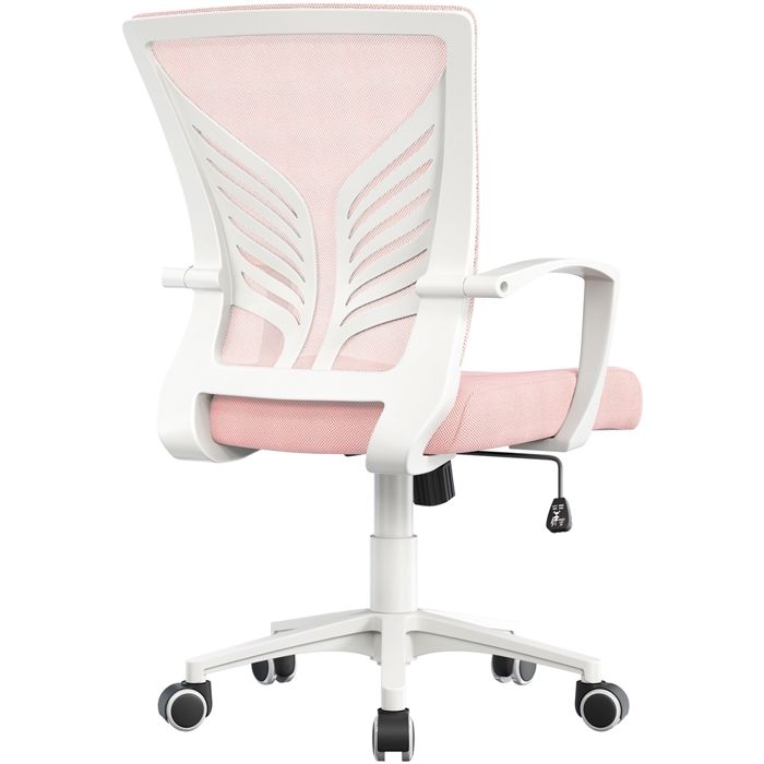 Yaheetech Chaise de Bureau en Maille Mesh avec Support Lombaire Papillon Siège Inclinable Réglable en Hauteur Rose Yaheetech Chaise de Bureau en Maille Mesh avec Support Lombaire Papillon Siège Inclinable Réglable en Hauteur Rose