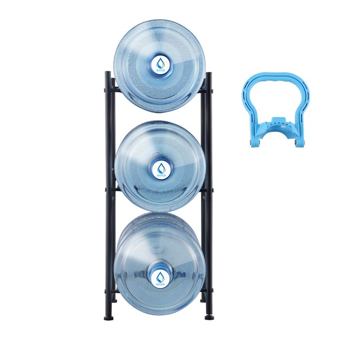 smusei Support de bouteille d'eau de 5 gallons à 3 niveaux