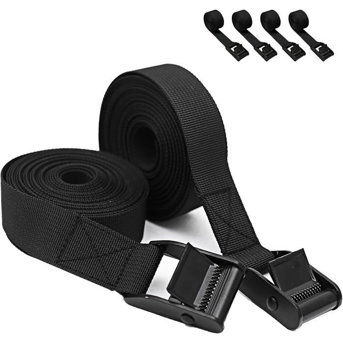 Sangles d'arrimage - 3 mètres - 25 mm - Lot de 4 - Sangles de fixation ...