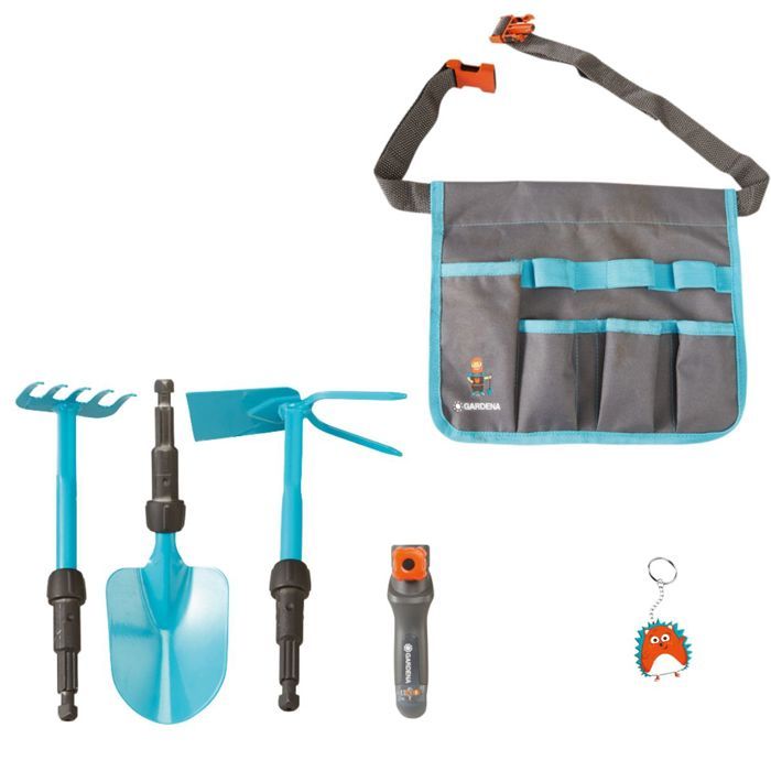 Stanew Outil de jardinage, kit d'outils à main de jardin avec tablier et gant - Cadeaux