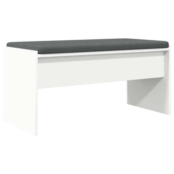 Banc dentrée - banquette d’entrée avec coussin Blanc 80 x 38 x 46 cm JJ288664