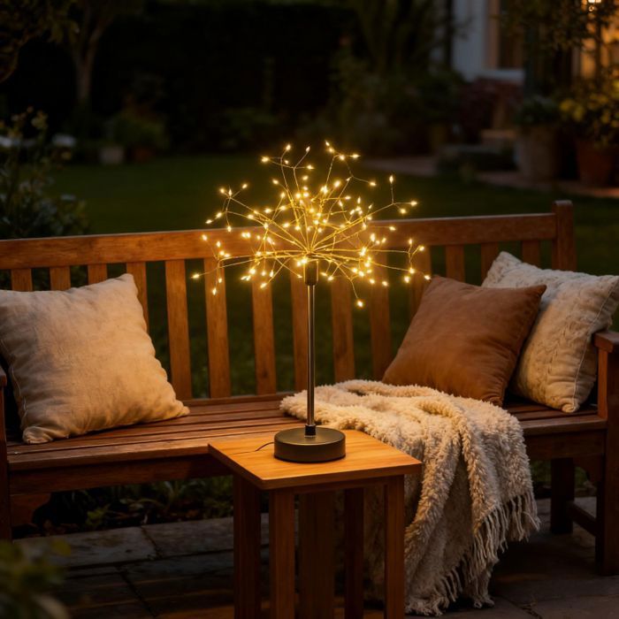 1Pcs Nest and Flowers Table Lights - Mini Table Starburst Lights Create a Romantic Atmosphere Just for You - Lampe A Poser (Warm)