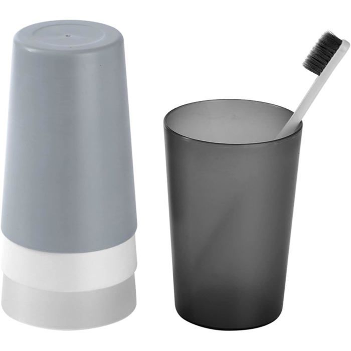 Gobelet à brosse à dents - Lot de 4 gobelets de salle de bain - Gobelet à brosse à dents - Gobelet à bain de bouche avec bord lisse