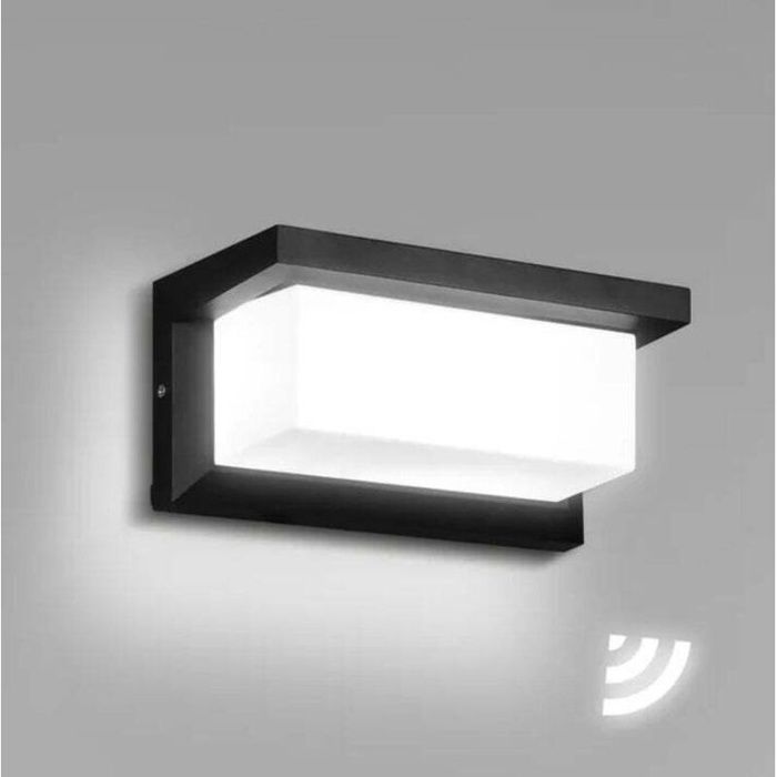 Applique Murale avec Détecteur de Mouvement Moderne Luminaire Murale Éclairage Mural Étanche IP65 LED 18W blanc froid-1pcs