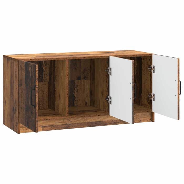 Meuble TV - vidaXL - bois dingénierie - bois ancien - 3 portes - 99 x 345 x 47 cm 734hol10h
