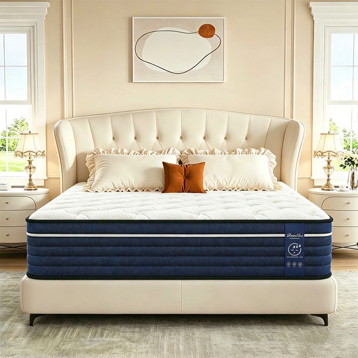 Matelas 140x200 cm - Épais 28 cm Hybride mémoire de Forme et Ressorts Sommeil Profond et Silencieux Respirant Soutien Parfait