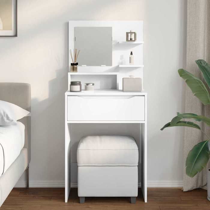 Meuble Rangement - HAOSHOP - Tables de maquillage pour chambre Blanc 80 x 39 6 x 135 cm&01_42076