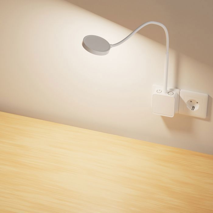 Lampe Applique Murale LED avec Fiche Electrique Blanc Liseuse de Lecture LED Dimmable Tactile Deux Interrupteurs Tactiles