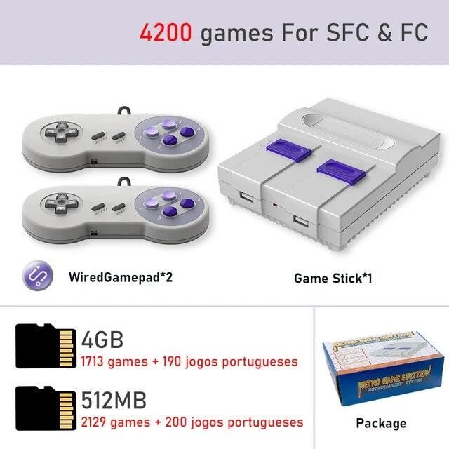 Console Rétro 4K – 40 000 Jeux HDMI – 23 Émulateurs – 2 Manettes 2.4 GHz – Plug And Play – Carte 128 Go – Pour Passionnés