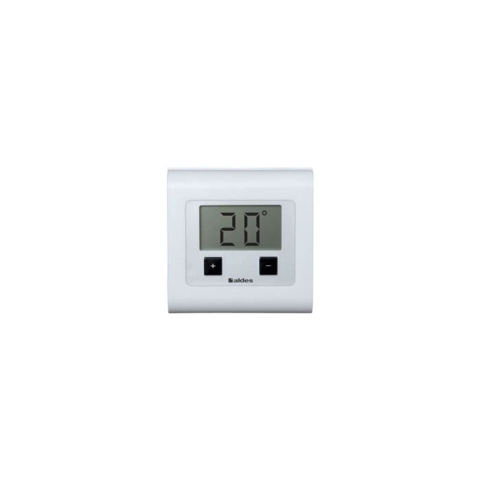 Thermostat d'ambiance sans fil ALDES t.one - Blanc, programmable et connecté