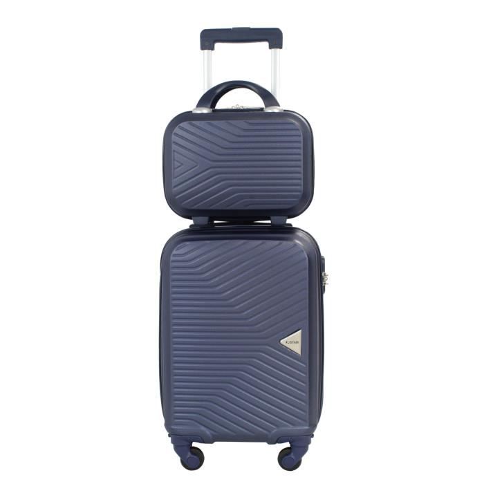 alistair "iron" valise cabine 50 cm et vanity xs - bleu