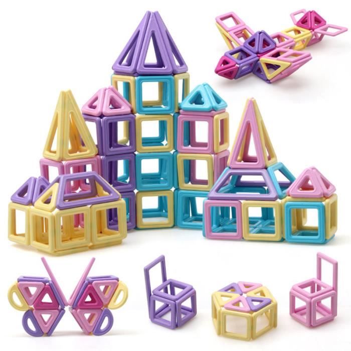 Jouet Magnétique Géométrique 48 Pièces - Aimants Frigo Éducatifs - Pour Enfants 3 Ans Et Plus - ITODA