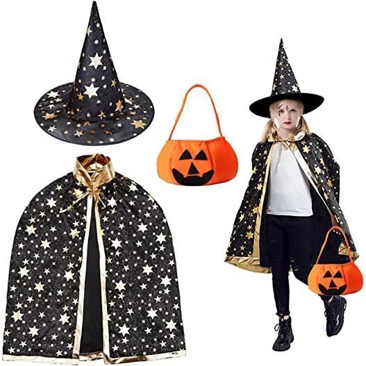 Chapeau De Sorcière Tricoté Pour Enfant - Pointu, Pliable - Taille 52-54 Cm - Pour Halloween, Déguisement, Cosplay - 8