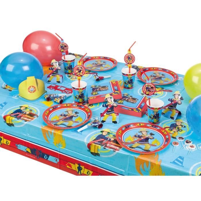 Magnifique Kit Anniversaire Complet Sam Le Pompier Cdiscount Maison