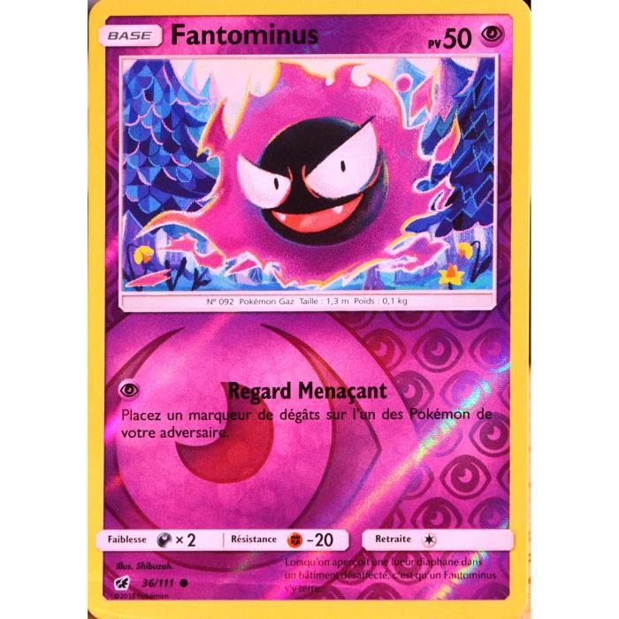 carte Pok/émon 36//111 Fantominus/ 50 PV