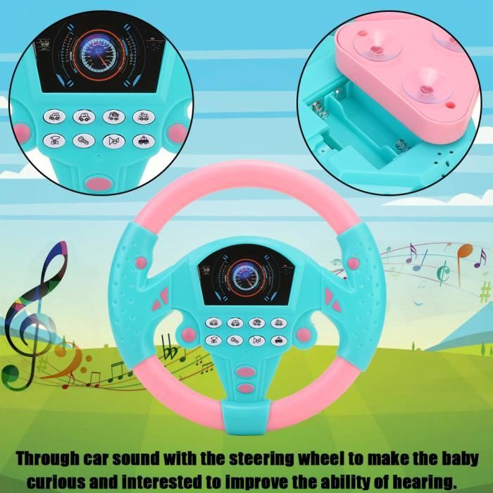 Volant De Copilote Avec Musique Jouet Intelligent Educatif Pour Bebe Enfants Rose Bleu Achat Vente Jouet Volant De Copilote Avec Mus Cdiscount