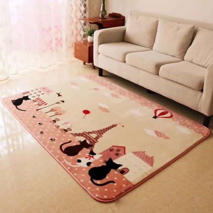 Tapis Chambre Enfant 130x185 Cm Chat A Theme Rose Cdiscount Maison Tapis Chambre Enfant 130x185 Cm Chat A Theme Rose Cdiscount Maison