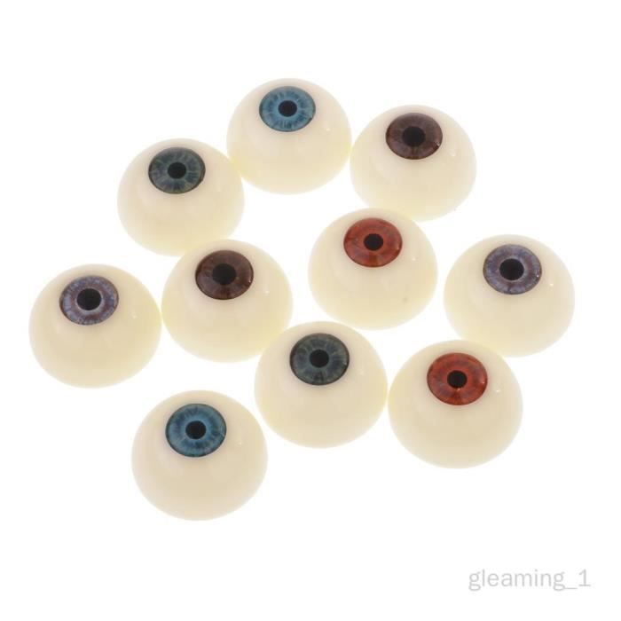Yeux De Poupée Ronds En Acrylique Bleu - Tailles Variées De 8 Mm à 26 Mm - Pour Création Et Bricolage