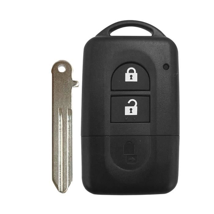 Clé Shell - XNRKEY-Coque de clé de voiture à distance avec lame non coupée, Coque de clé pour Nissan Micra, X