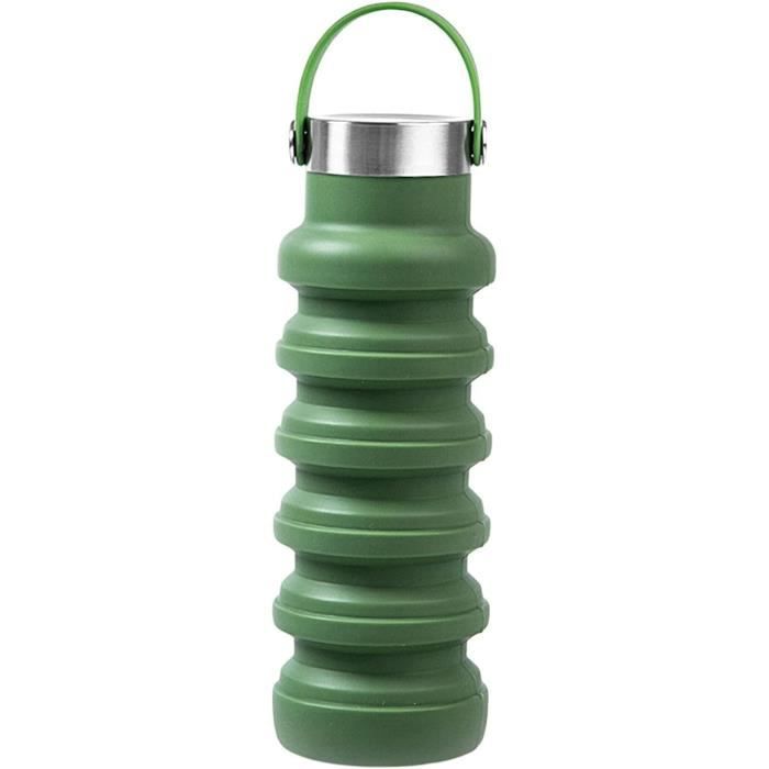 Bouteille D’eau Pliable En Silicone MiOYOOW – 23,5 X 7,2 Cm – Étanche Et Anti-fuite – Pour Sport, Voyage, Outdoor – 6 Couleurs Disponibles