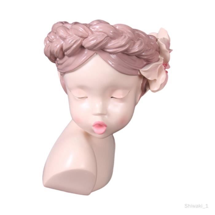 Tête Jardinière Statue, Cache Pot Forme Visage, Statue | FindTheDeal