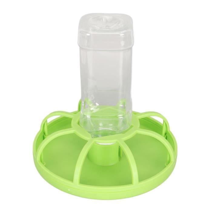 Mangeoire à eau - Bol automatique - Plastique ABS - Couleur verte - Pour reptiles