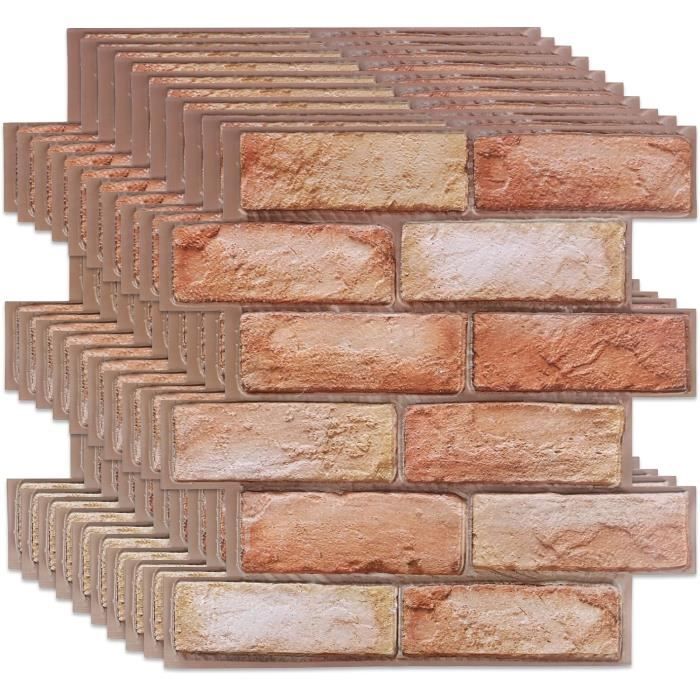 RchSLK Papier Peint Autocollant - Papier Peint Mural - Brique - Vintage