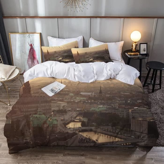 Parure De Lit Adulte,Housse De Couette,Gilet Rayé Bleu Marine Et Blanc À Rayures Marinières