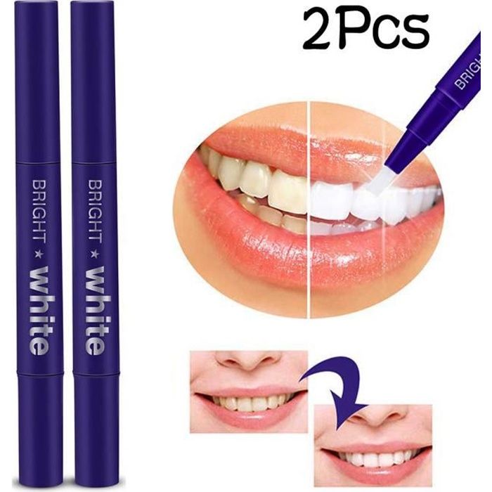 White Tooth Cleaning Pen Whitening Treatments Gel Pens Teeth White Solution 2Pcs rt153