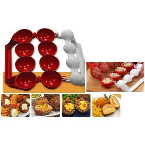 Boulettes De Viande Clip,Moule à Boulettes De Viande,Moule à Boulettes De Viande En Acier Inoxydable,Cuillère à Boulettes De Viande Pinces De Boulette De Viande Pinces à Glace Pour Boulettes De Viande