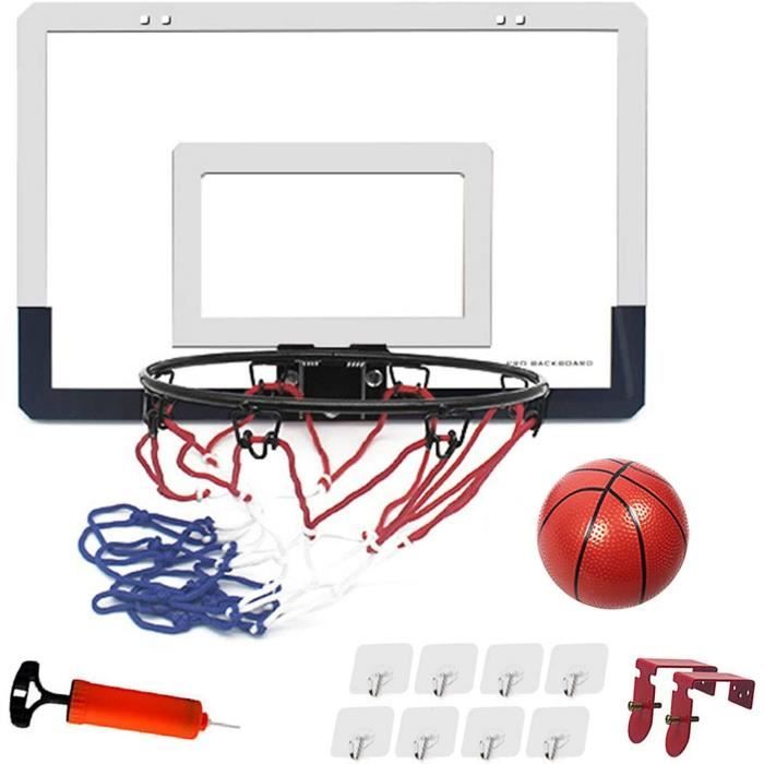 Mini Panier De Basket Pour Porte - Avec 3 Balles Et Jante à Ressort | Jeu D'intérieur Pour Enfants Et Adultes