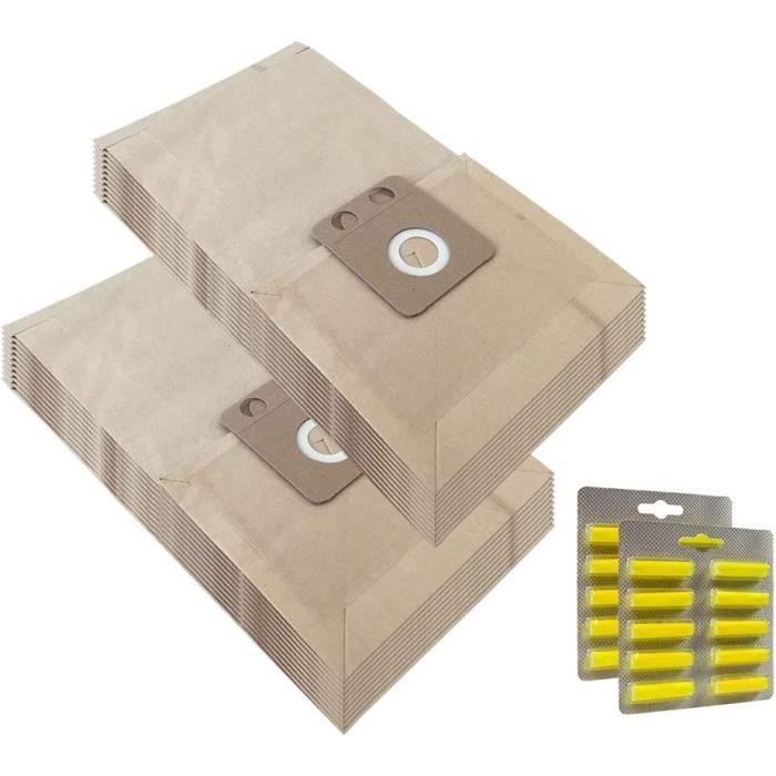 Vhbw 10x Sacchetto Compatibile Con Nilfisk Attix 995-H/M SD XC Type 22 Aspirapolvere Polietilene 780cm X 700cm Nero 85821403