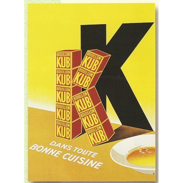 AFFICHE 50X70cm PUBLICITE ANCIENNE BOUILLON KUB Cdiscount Maison