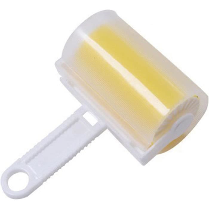 Rouleau Anti-Peluches Réutilisable Lavable - Adhésif Fort 14 Cm - Pour Vêtements, Canapés, Poils D'Animaux