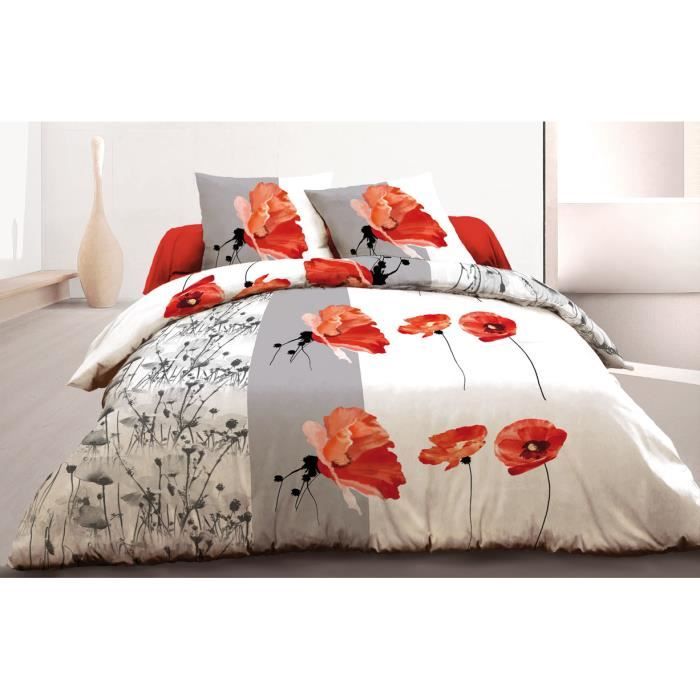Parure Lit 160x200 Cm Linea Gris – Drap Plat, Drap-Housse + 2 Taies 63x63 Cm, 100% Coton 57 Fils/cm² Oeko-Tex