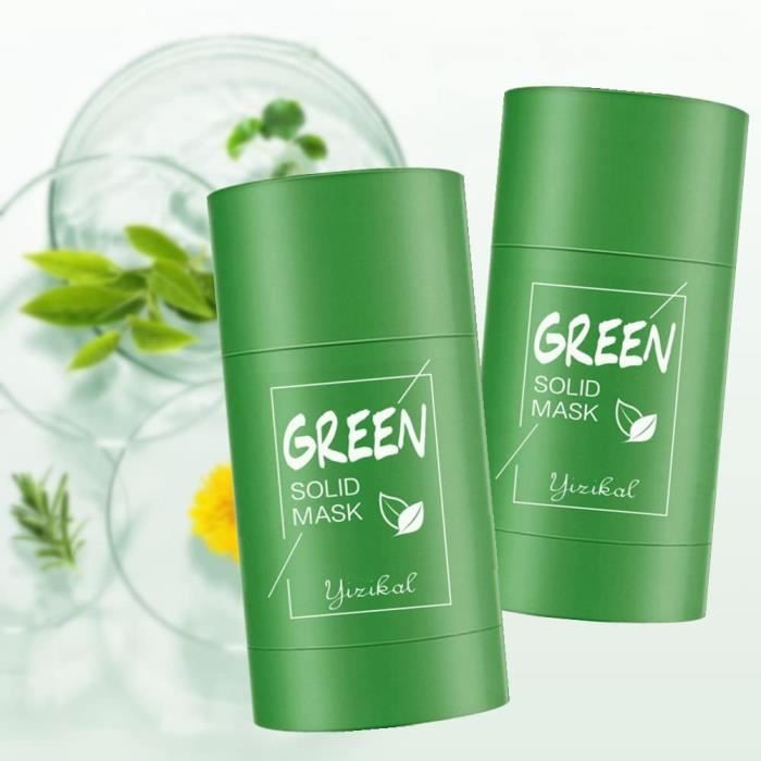 Masque Nettoyant Au Thé Vert - Lot De 2 Bâtonnets, Crème, 1g Chacun, Neuf, Probuk