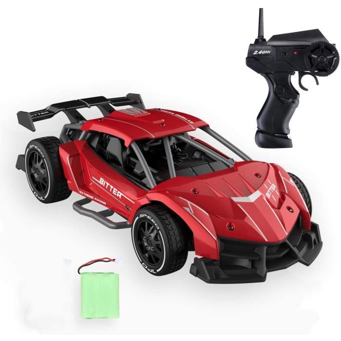 Voiture telecommandee en metal MARQUE echelle 1 24 Rouge Pour Enfant de 7 ans et plus Cdiscount Jeux Jouets