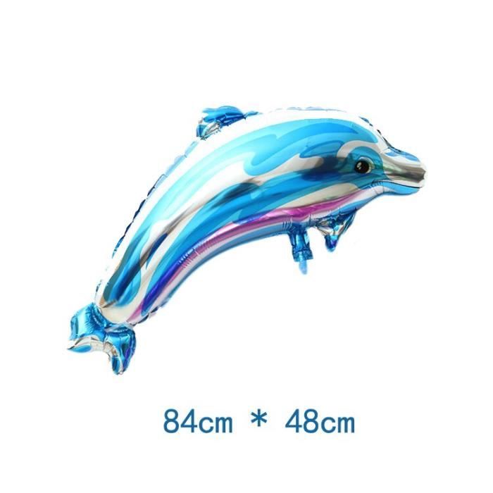 Blue Dolphin 1pc Ballons De Dessin Anime Avec Requin Dauphin Ou Poisson 1 Ensemble Joyeux Anniversaire Pour Enfants Fournitures Cdiscount Maison