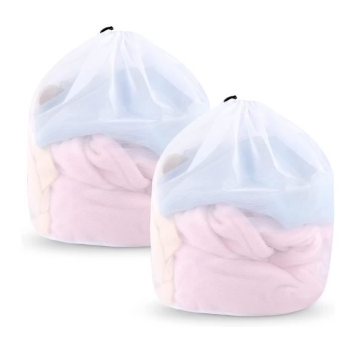 Filet à Linge Anti-Poils Réutilisable - Sac Lavage Machine Avec Cordon